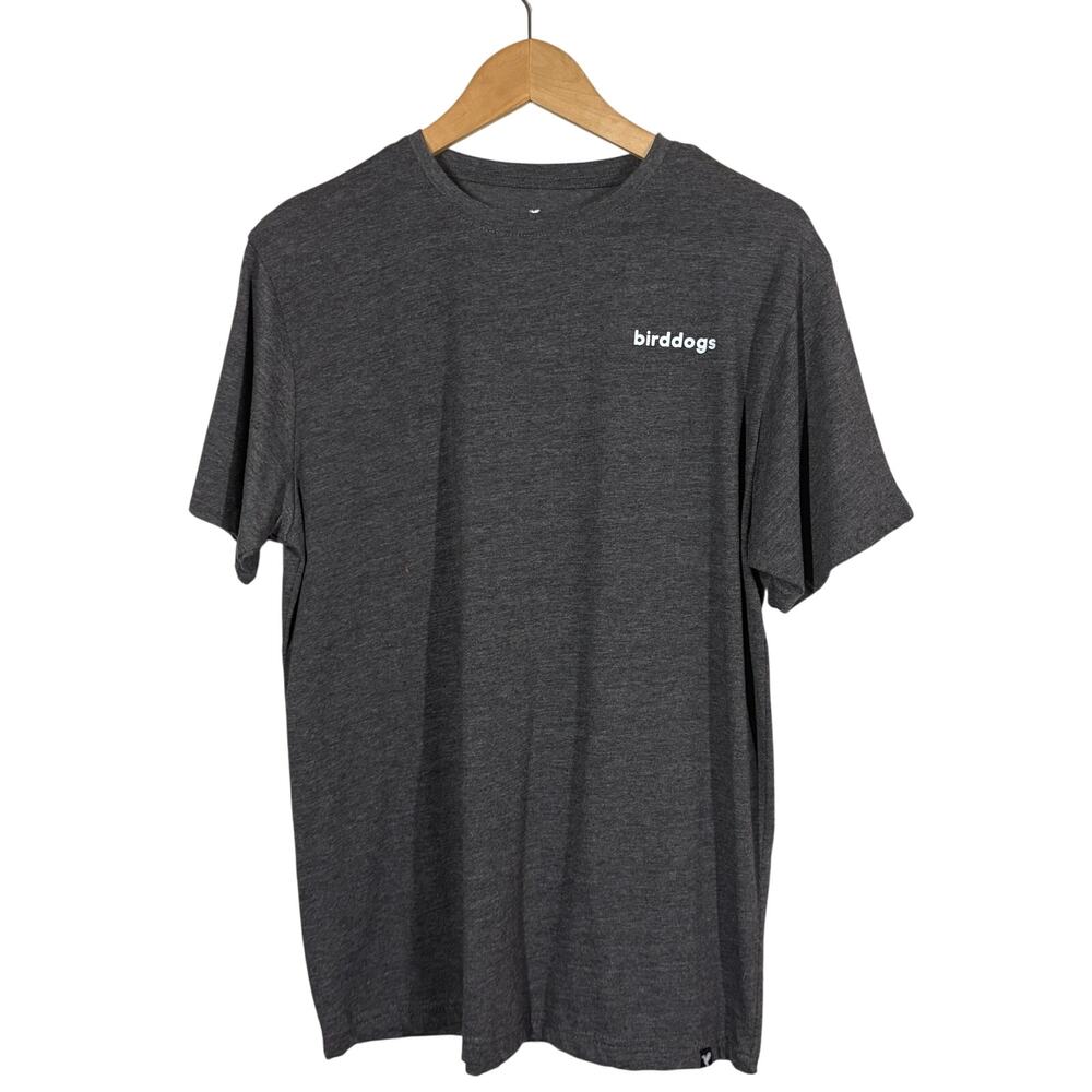 Birddogs Soft Knit Tee Short Sleeve Gray Casual Knit - L